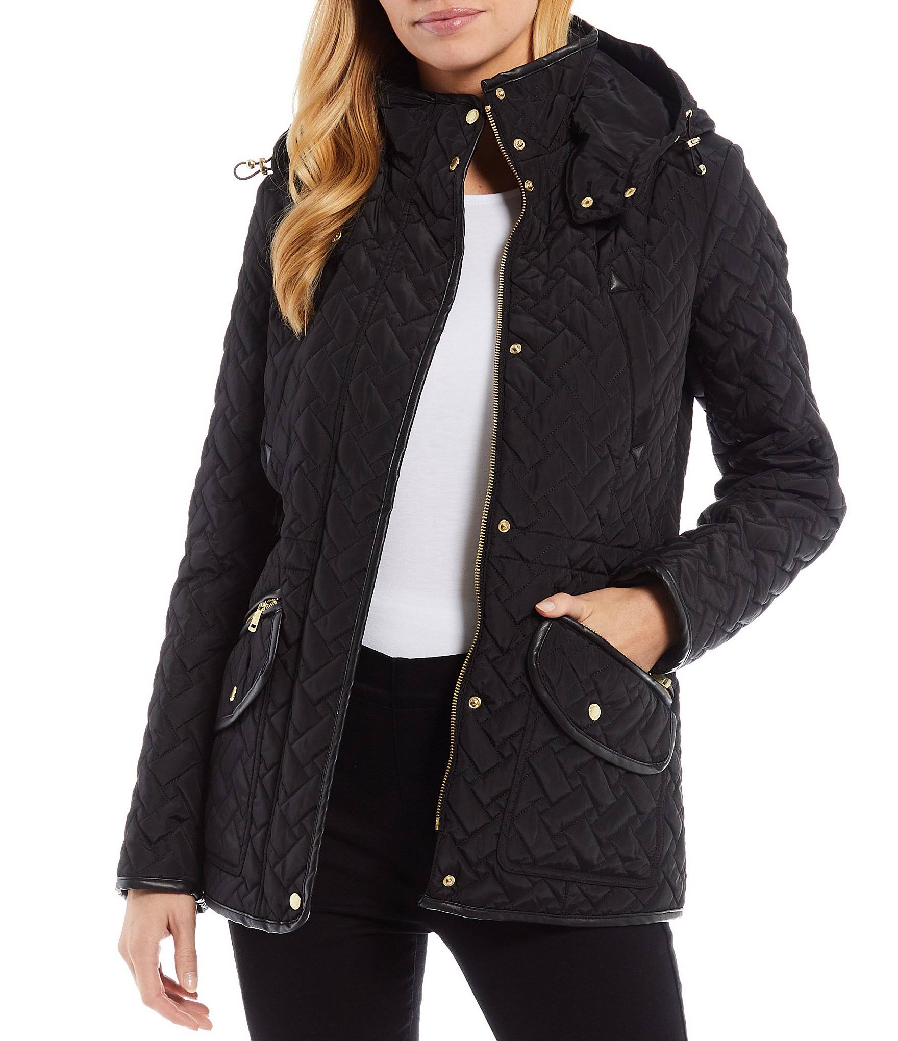 Cole Haan Signature Quilted Coat, Black / Regular 2 (XS)