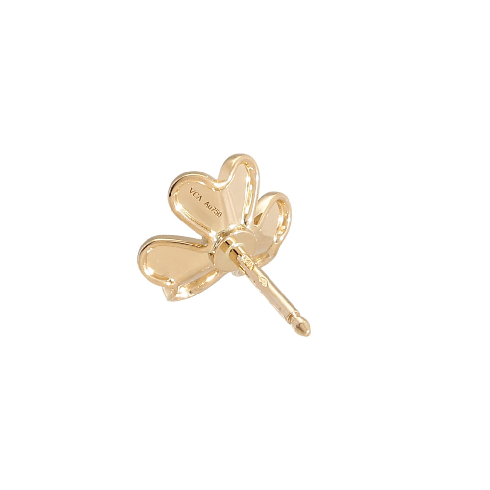 Van Cleef & Arpels Frivole Earrings 18K Yellow Gold VCARPOJ300