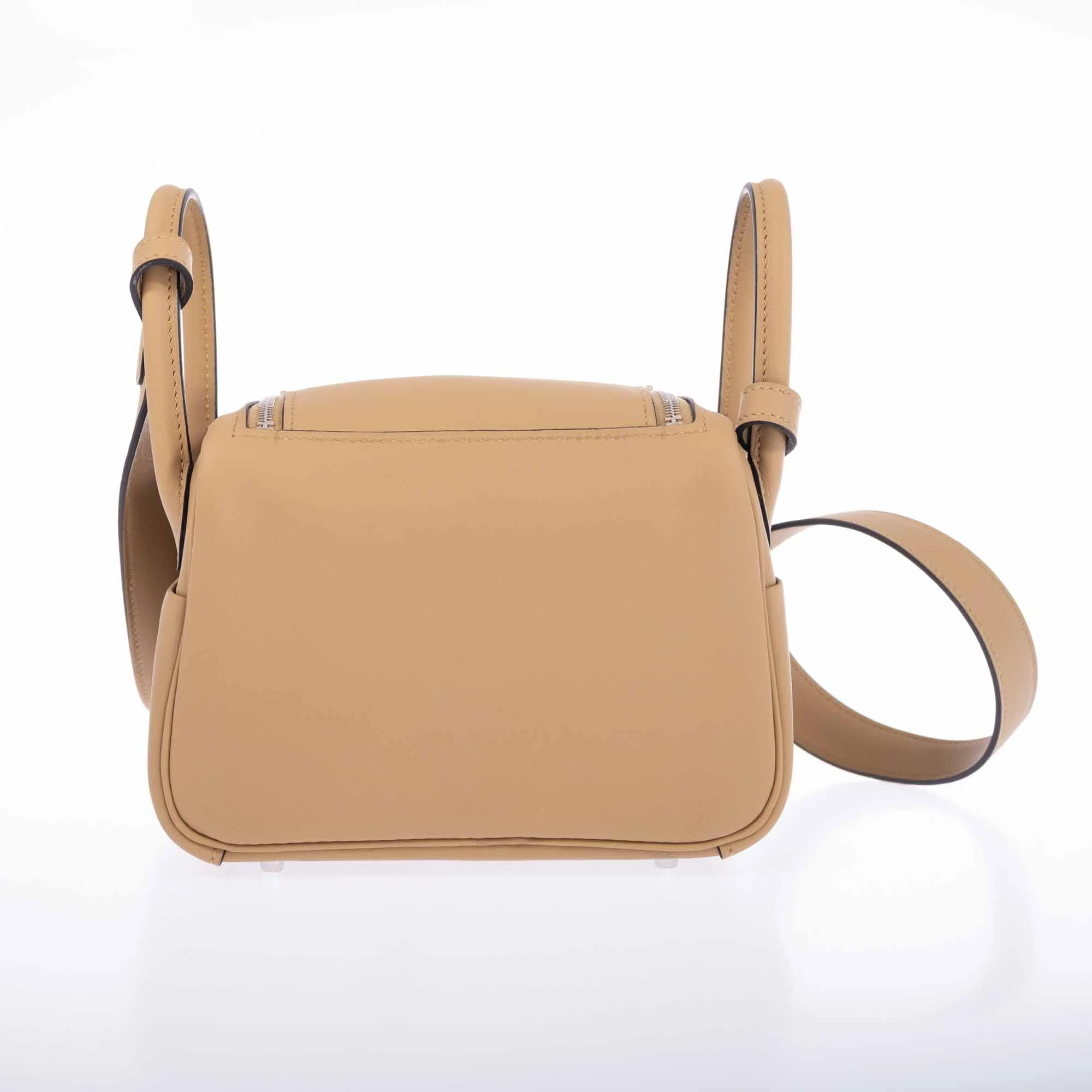 Hermès Lindy Mini II Poussier Swift Electrum Hardware