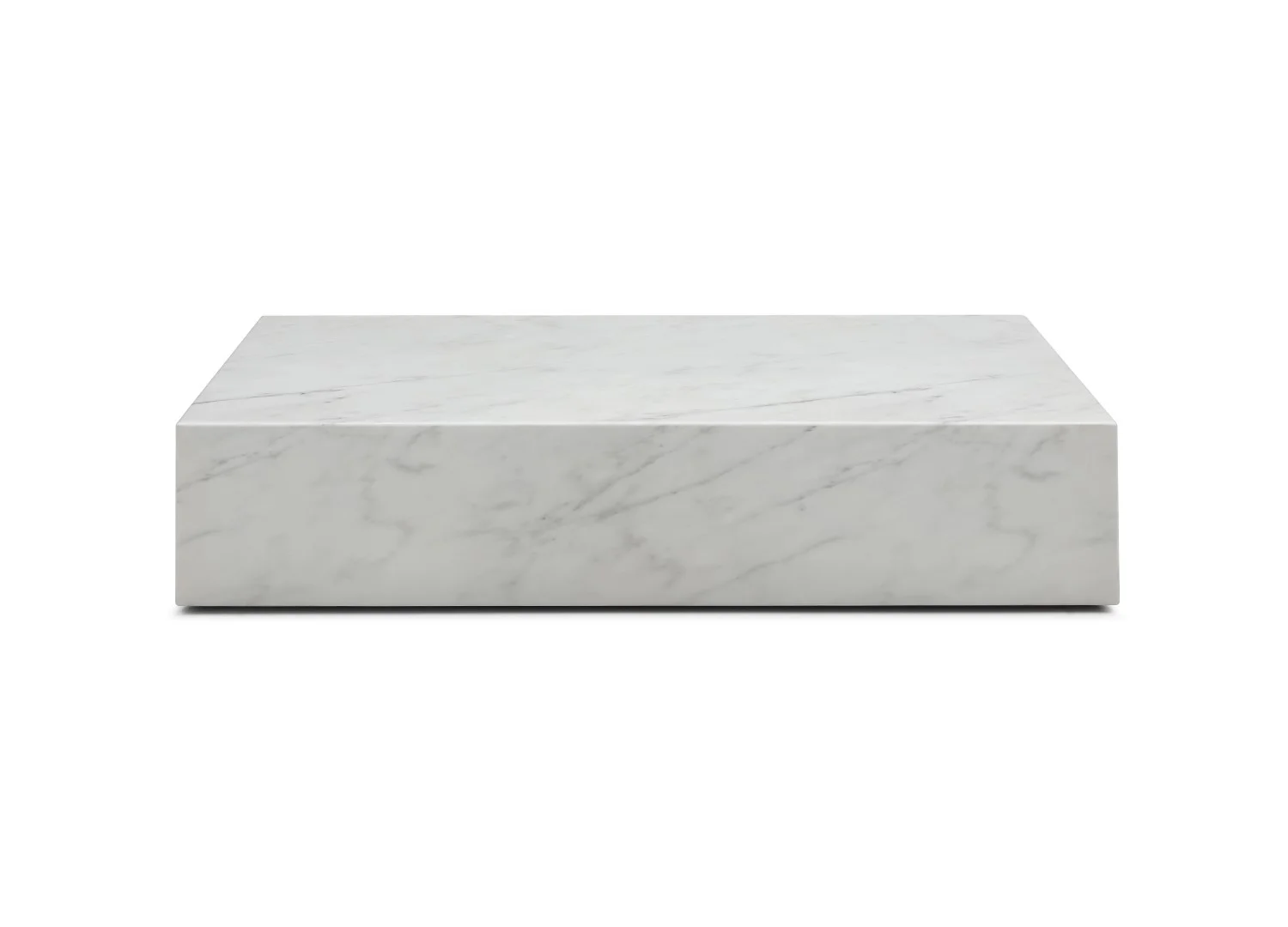 Whiteline Modern Living Cube Rectangular Coffee Table, White