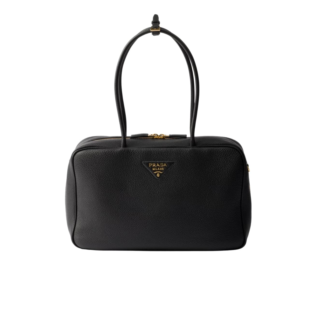 Prada Large Top Handle Bag Black 35Cm