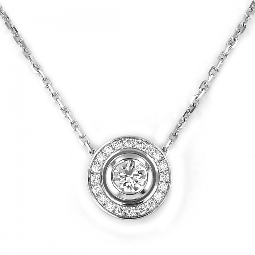 Cartier Damour K18WG White Gold Necklace D Diamond