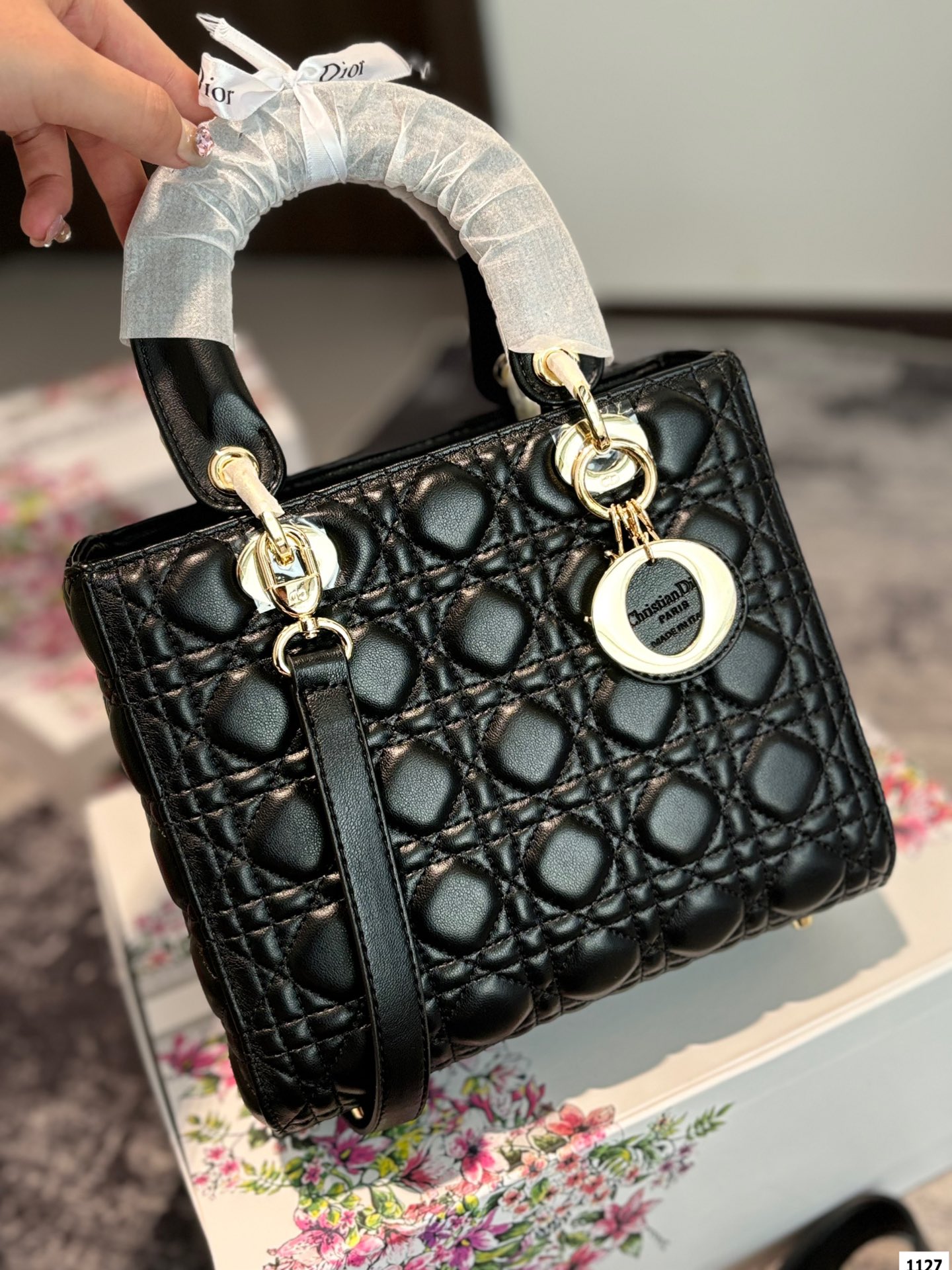 Dior Diamond Embroidery Princess Diana Bag - cnluxepick