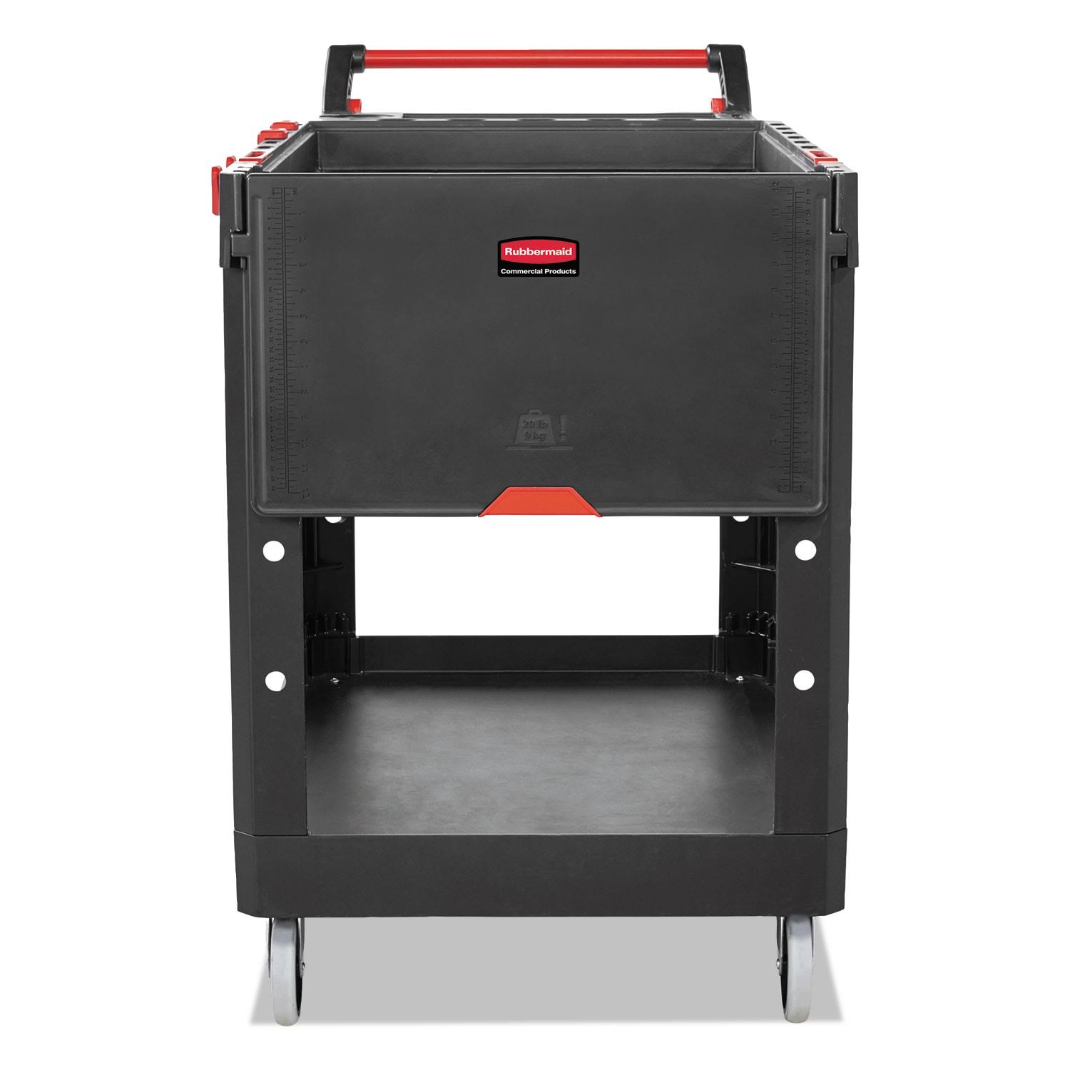 Rubbermaid Commercial Heavy Duty Adaptable Utility Cart, 2 Shelves,