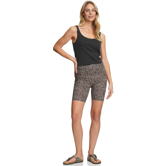 Gina Benotti Damen Shorts mit Leo-Allover