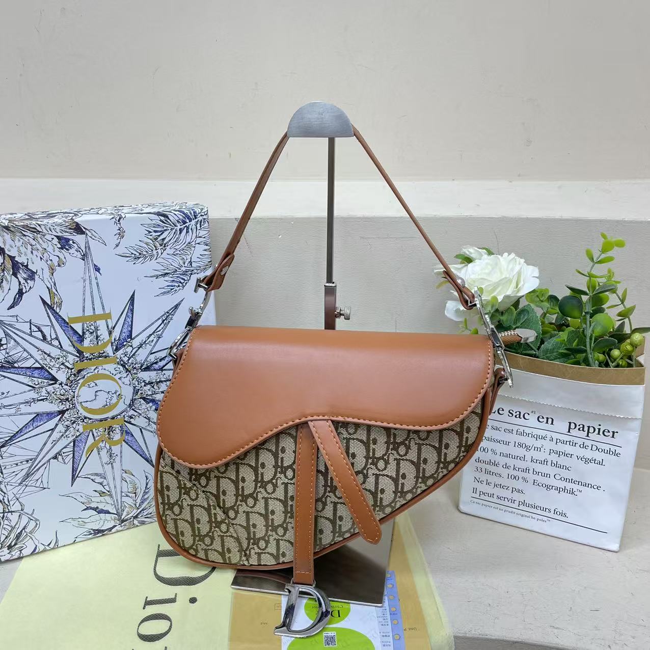 Dior saddle bag spring and summer luxury shoulder bag niche versatile crossbody bag - cnluxepick