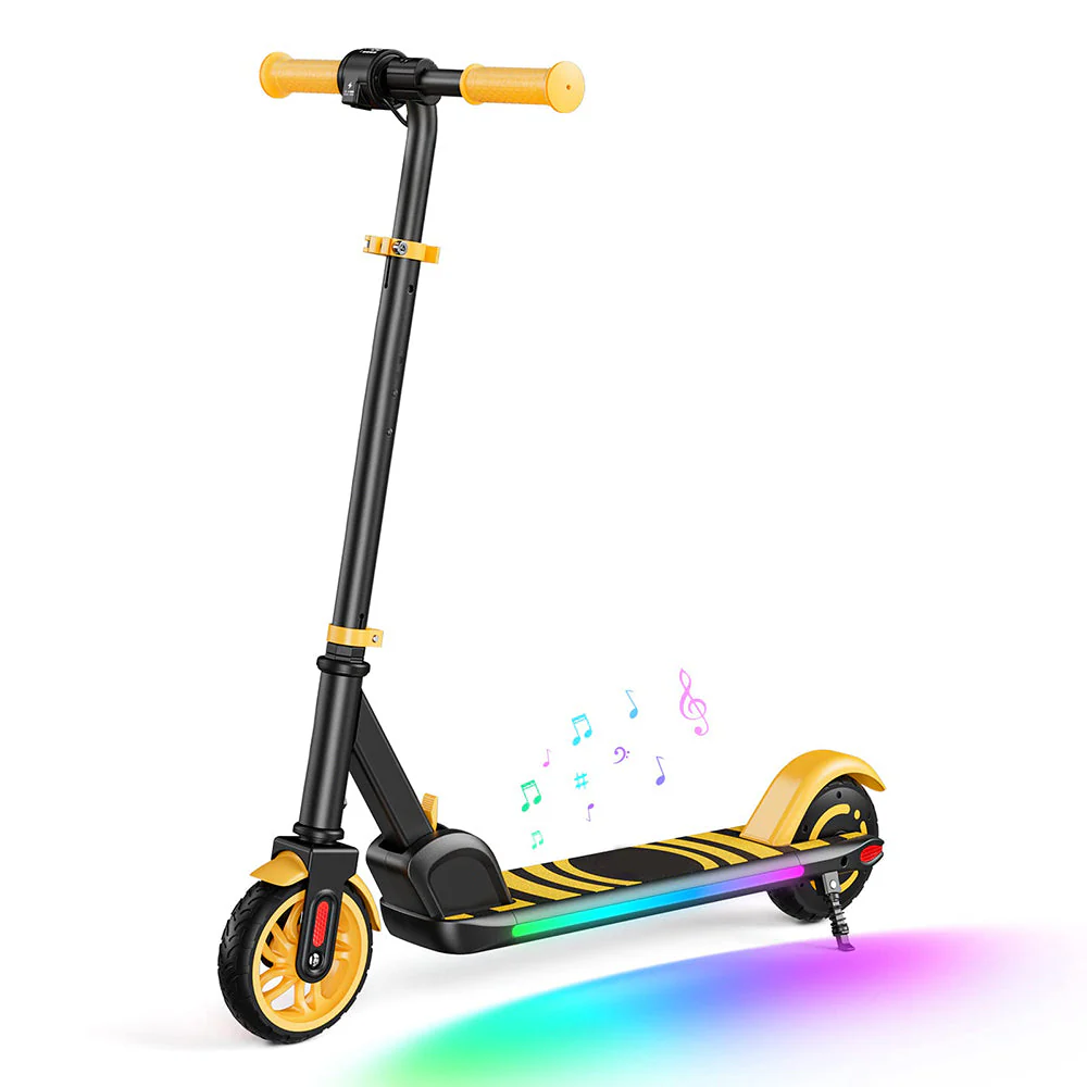 Electric Scooter for Kids Ages 8+ 130W, Adjustable Height, Foldable E-Scooter for Kids and Teens