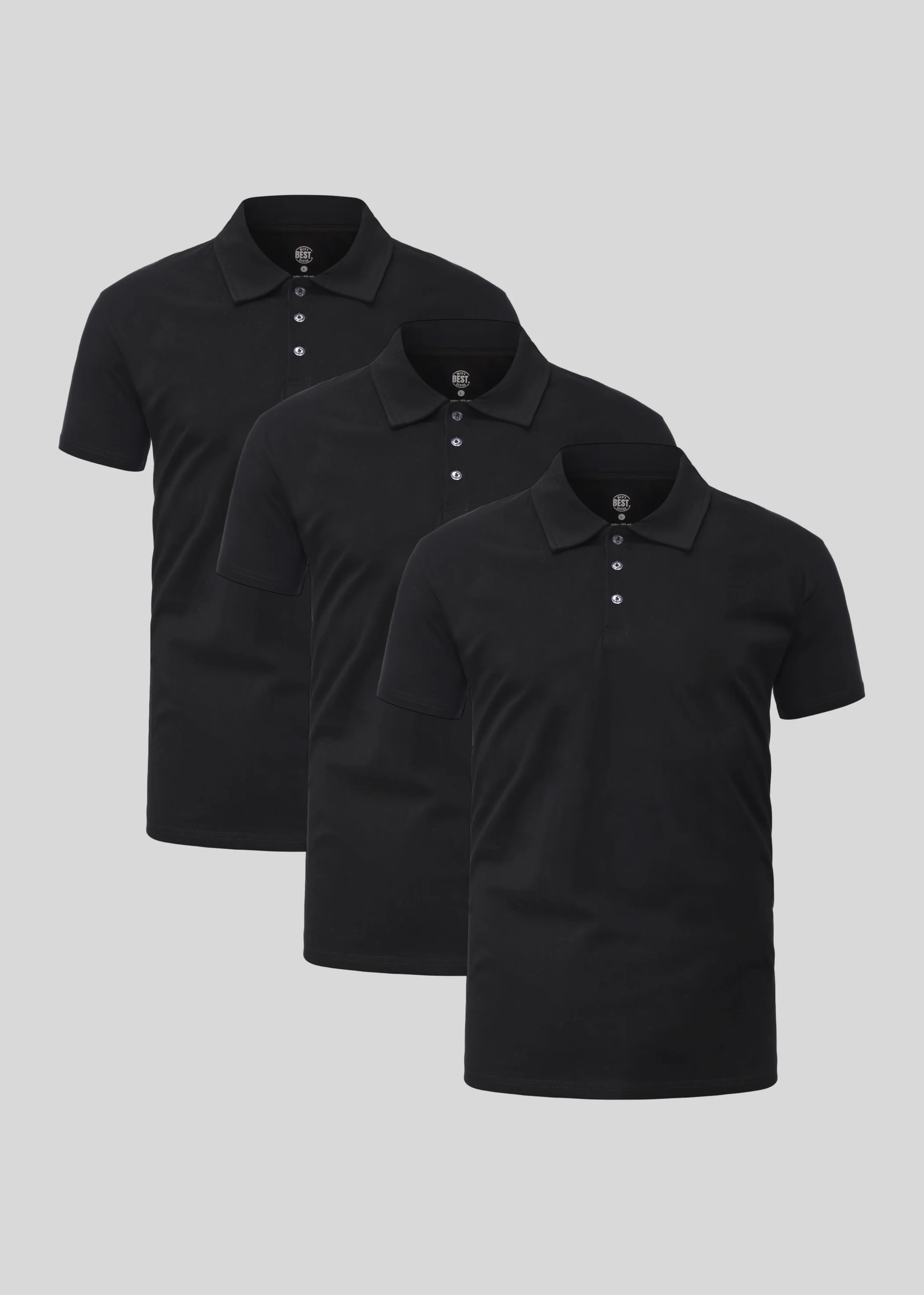 Black Polo 3-pack