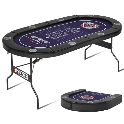 10 Player Poker Table Foldable, 84