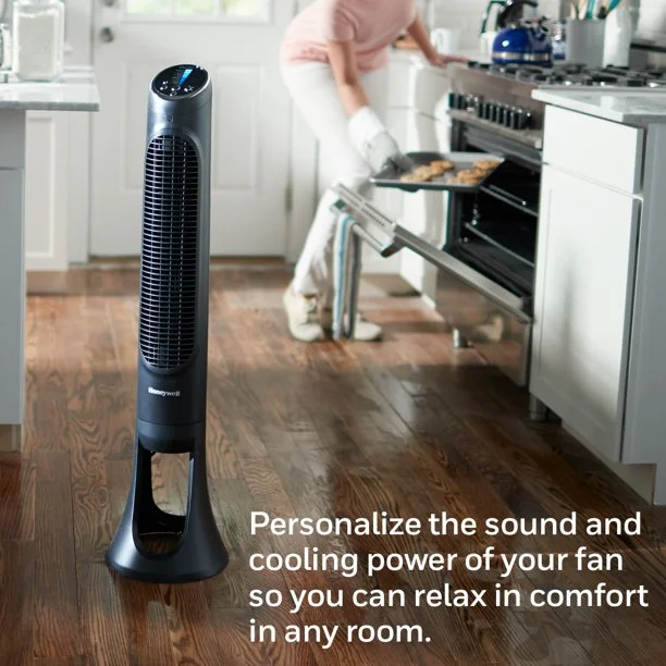 Honeywell QuietSet Oscillating Whole Room Tower Fan, HYF290B, Black