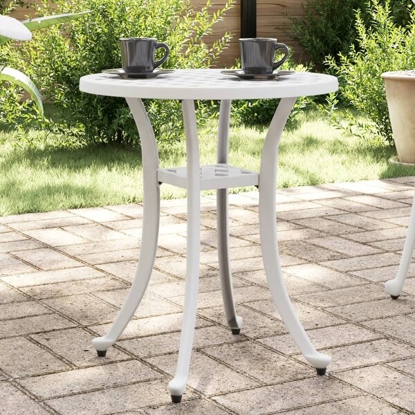 vidaXL Patio Table White ?18.9