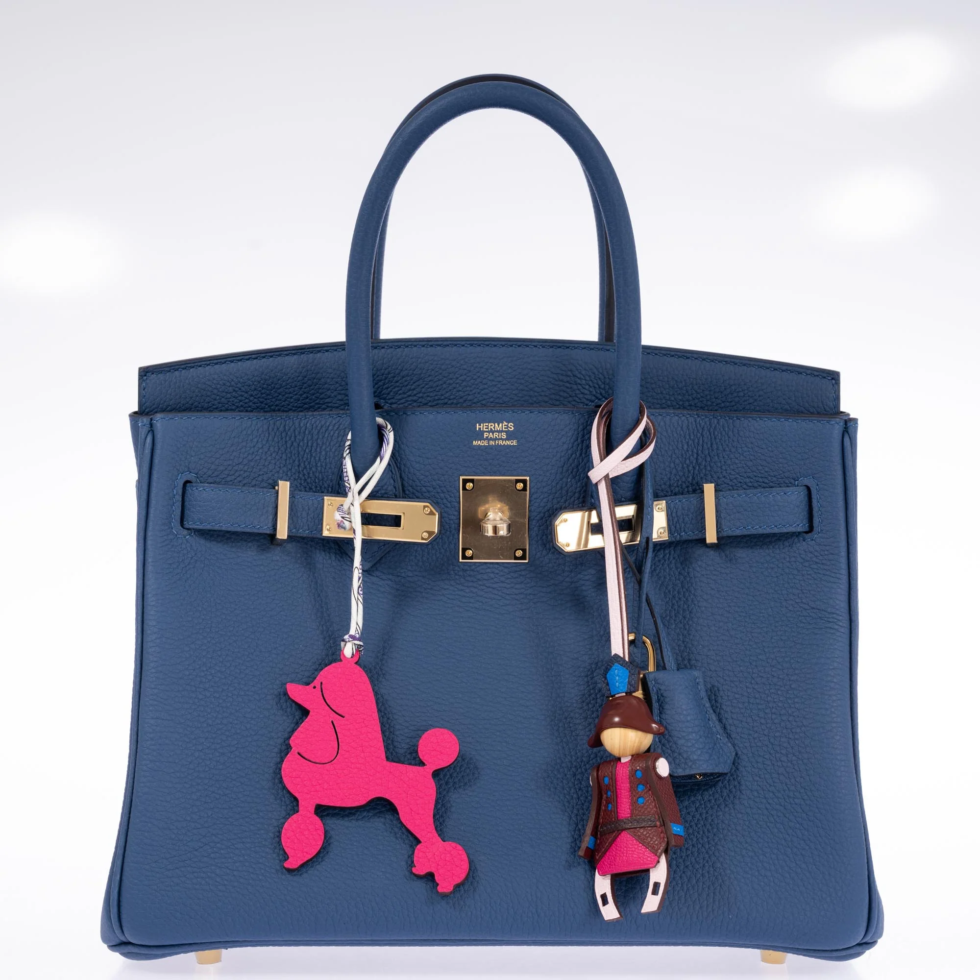Hermès Birkin 30 Bleu Tie Togo Permabrass Hardware