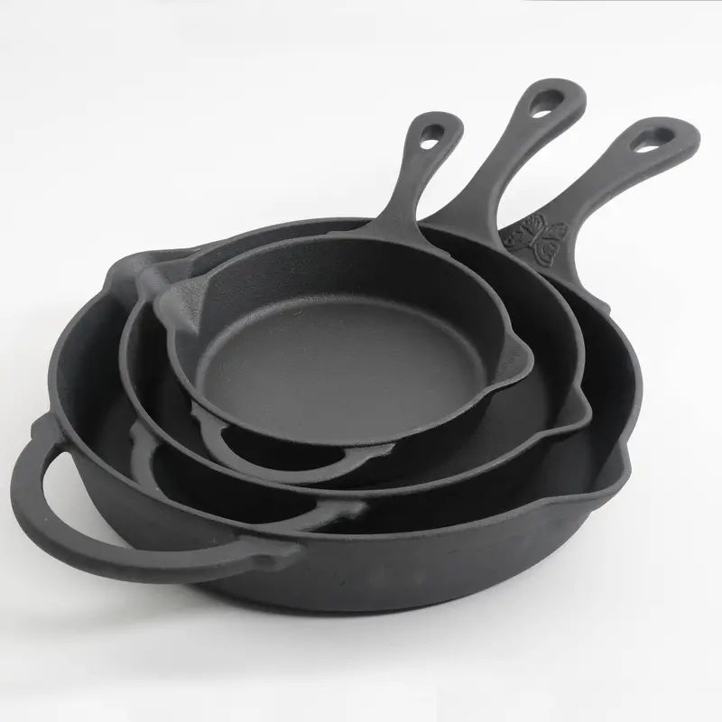The Pioneer Woman Timeless Beauty Cast Iron Set, 3-Piece Fry Pans