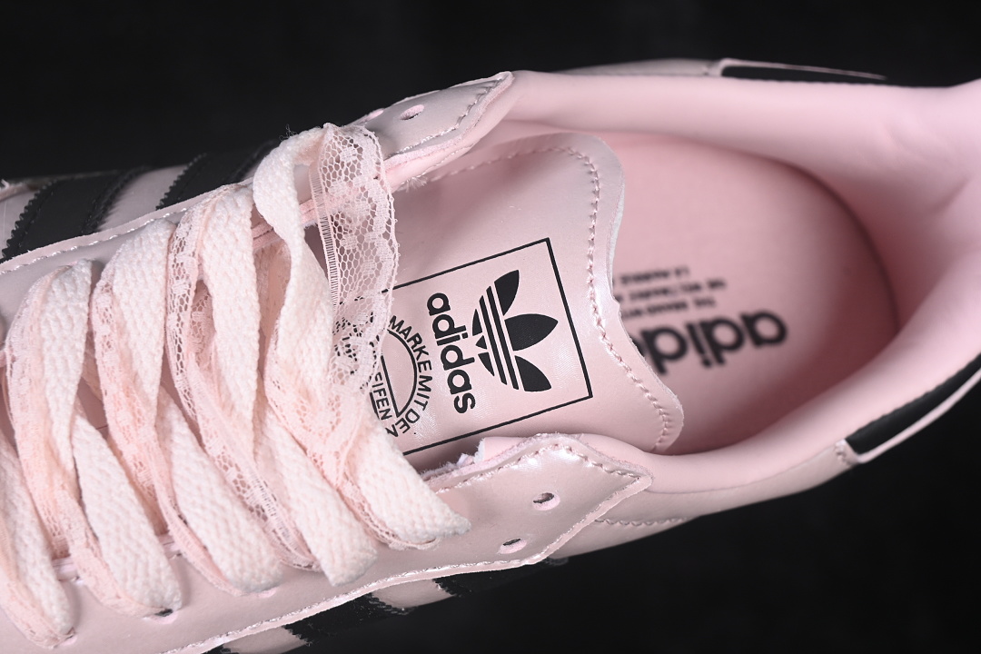 Adidas Samba Og Clover Casual Board Shoes Pink/Light Pink KJ4305