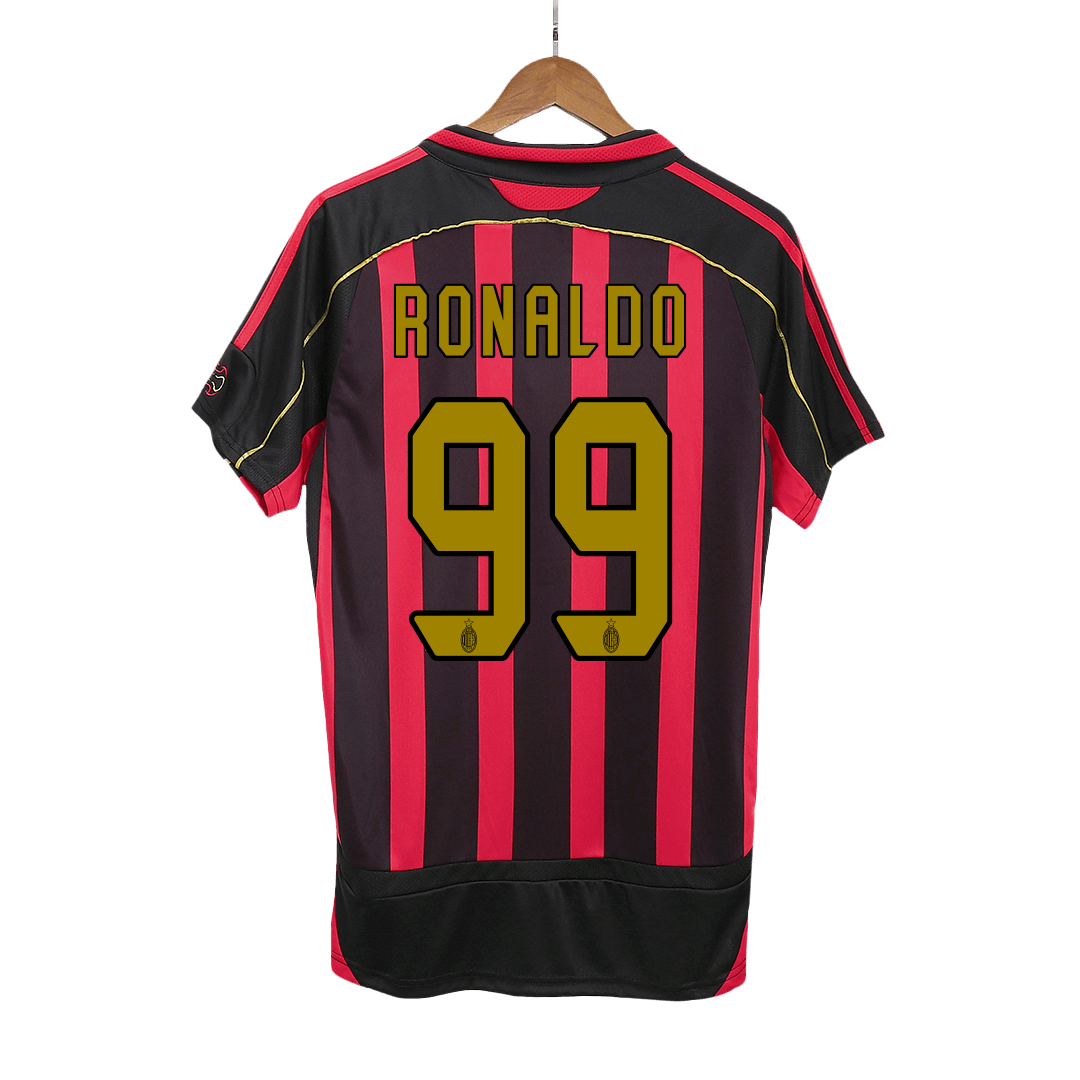 Retro Soccer Jersey RONALDO #99 AC Milan Home 2006/07