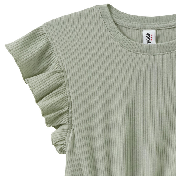 Yigga Mädchen Kleid mit Rippstruktur
