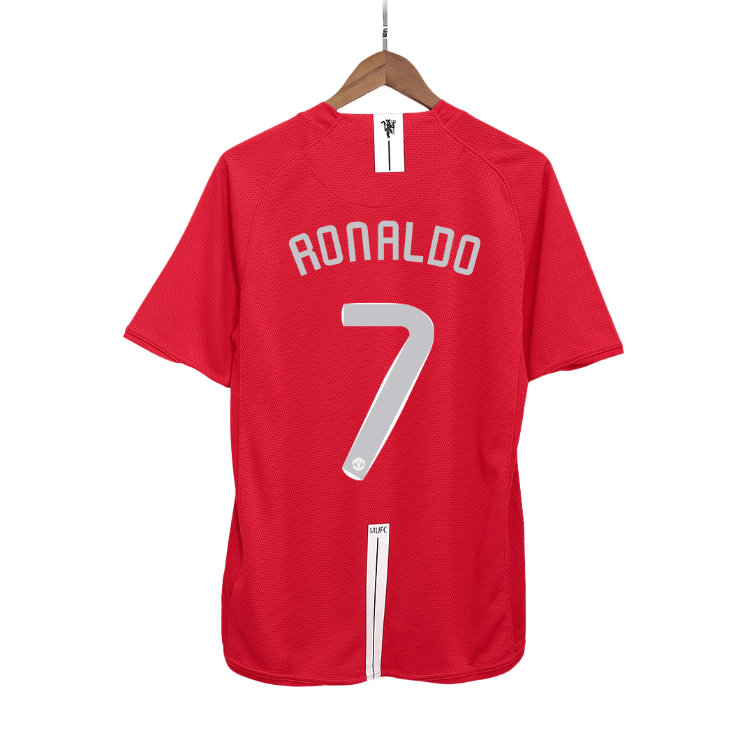 Retro Soccer Jersey RONALDO #7 Manchester United Home 2007/08 - UCL Final