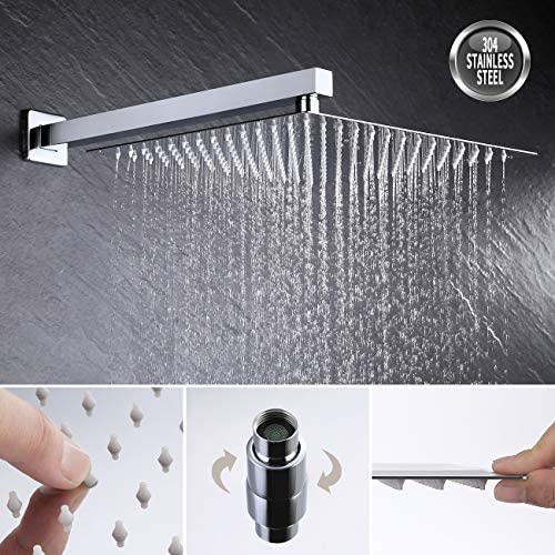 KES Shower System 12 Inch Rain Shower Head