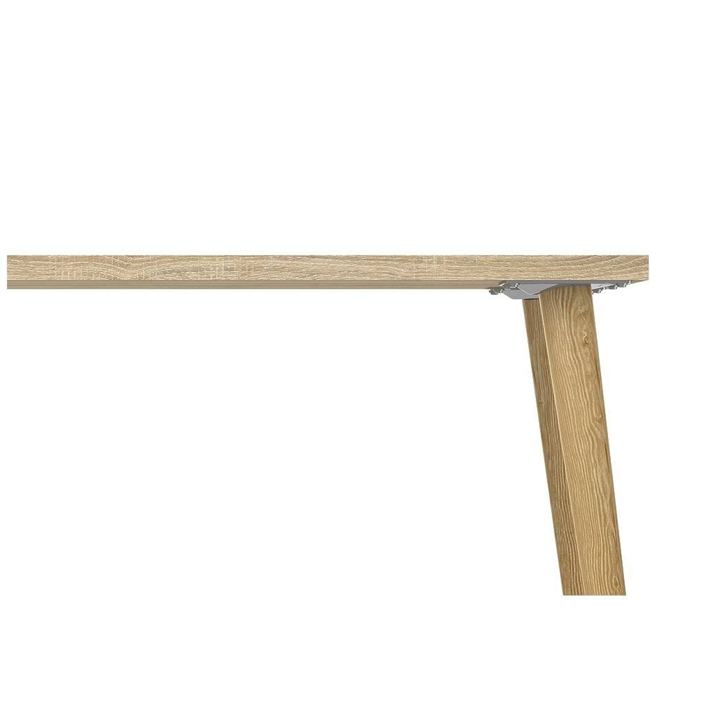 Tvilum 7545049 Diana 2-Drawer L-Shaped Desk, Beige