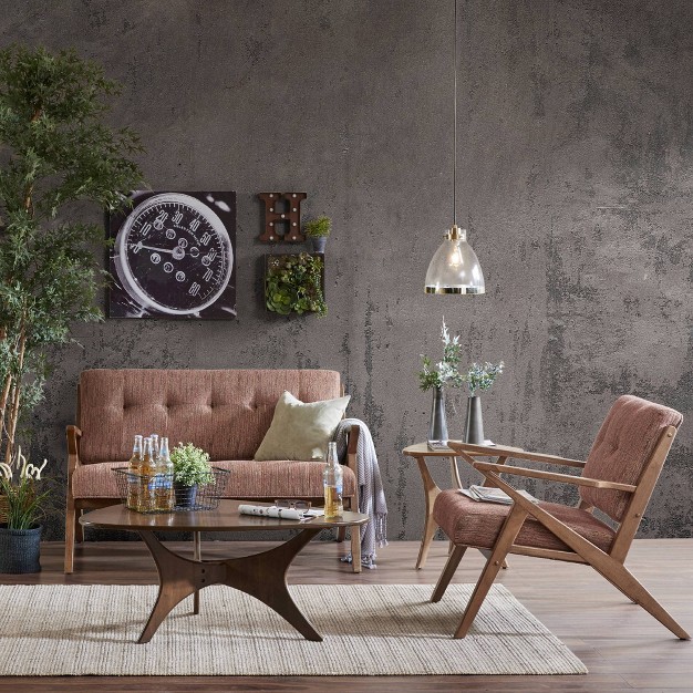 Rocket Loveseat Orange pecan