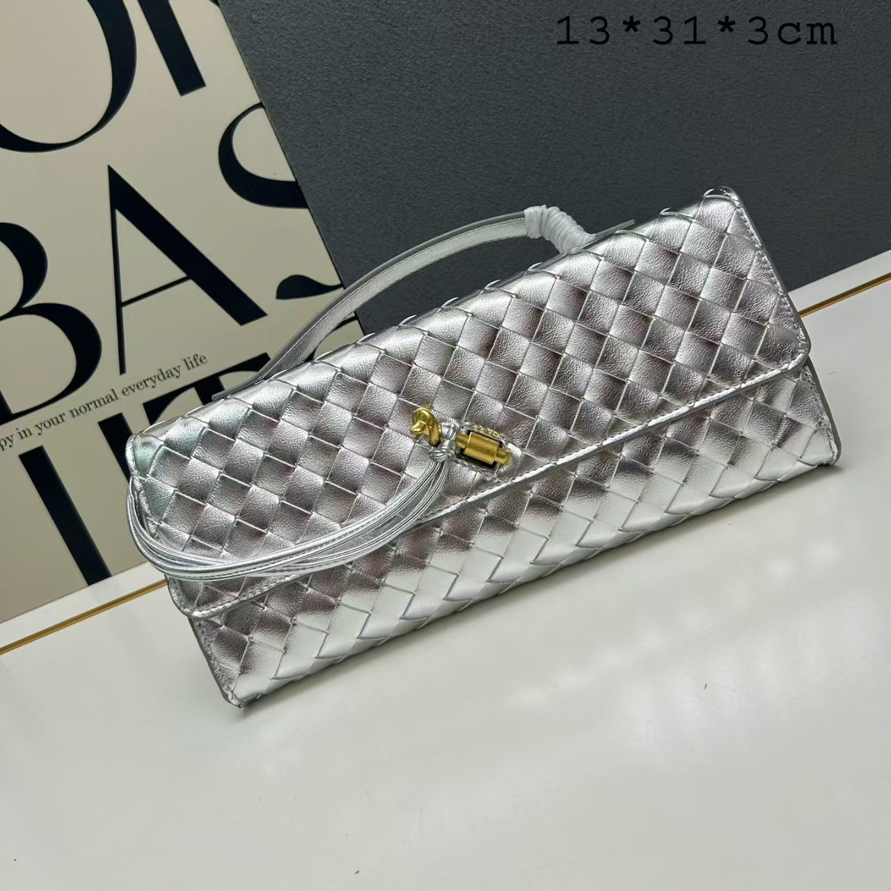 BV clutch intrecciato Prepare leather handbag - cnluxepick