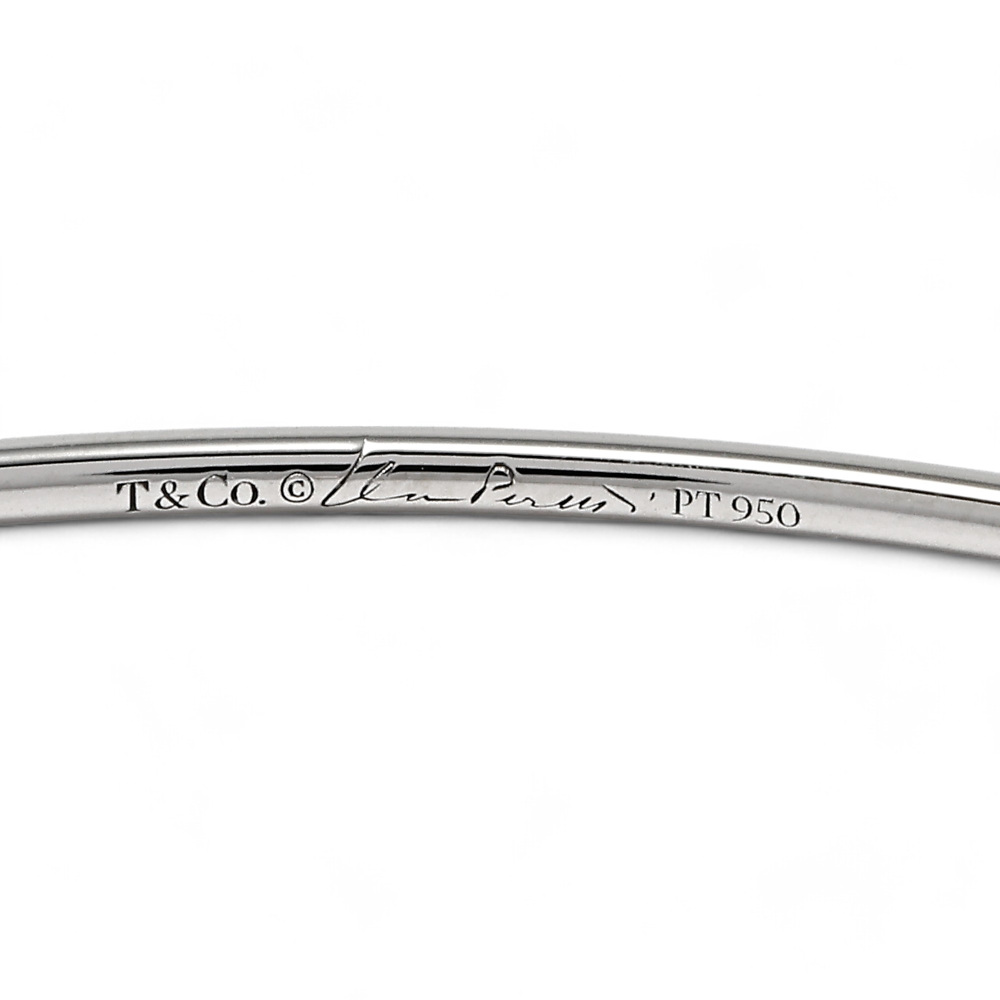 Tiffany & Co. Elsa Peretti Diamond Hoop Single Row Bracelet Platinum 60409412