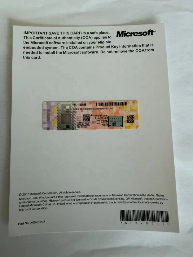 SQL 2025 Enterprise DVD Package