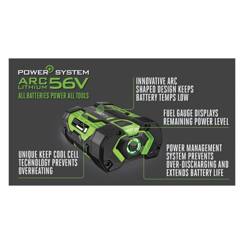 EGO Power+ BA1400T Battery with Fuel Gauge, 56 V Battery, 2.5 Ah