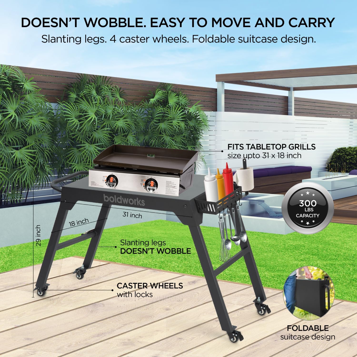 Portable Griddle Stand for Blackstone 17