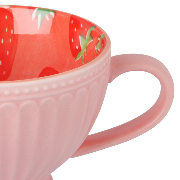 My Home Tasse mit Erdbeer-Print
