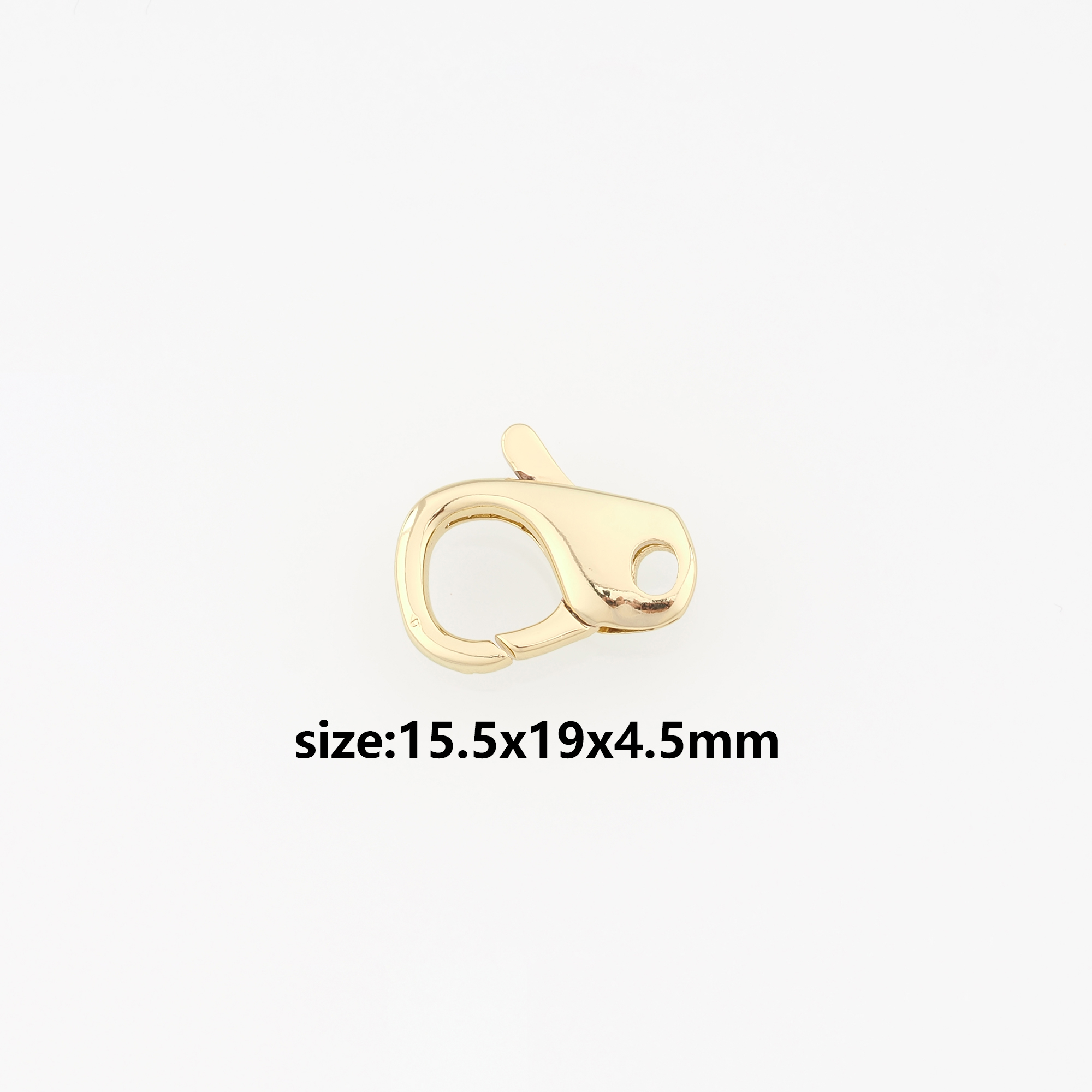 18K Gold Filled Lobster Claw Clasp,Lobster Clasp Lock,Spring Buckle for DIY Jewelry Necklace Bracelet