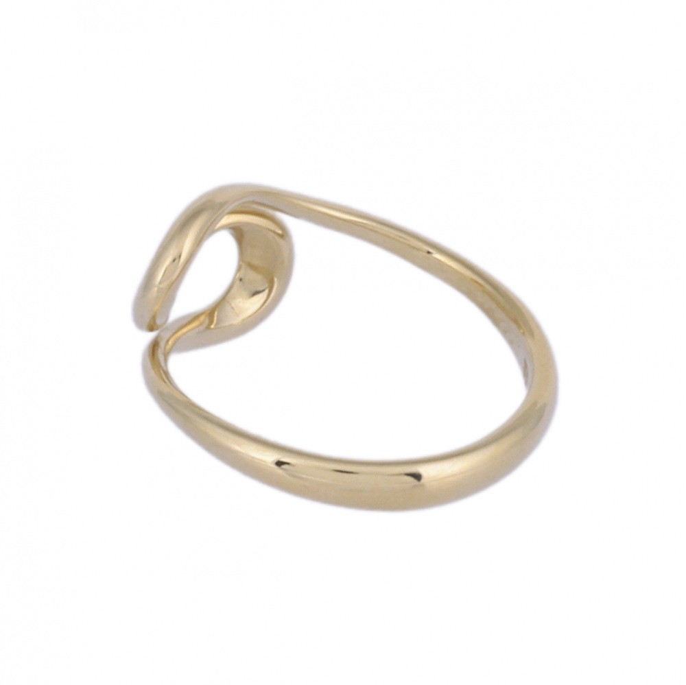 Tiffany & Co. Elsa Peretti Open Wave Ring 18K Yellow Gold