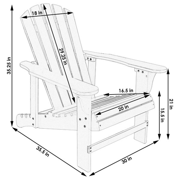Adirondack Chair with Adjustable Backrest