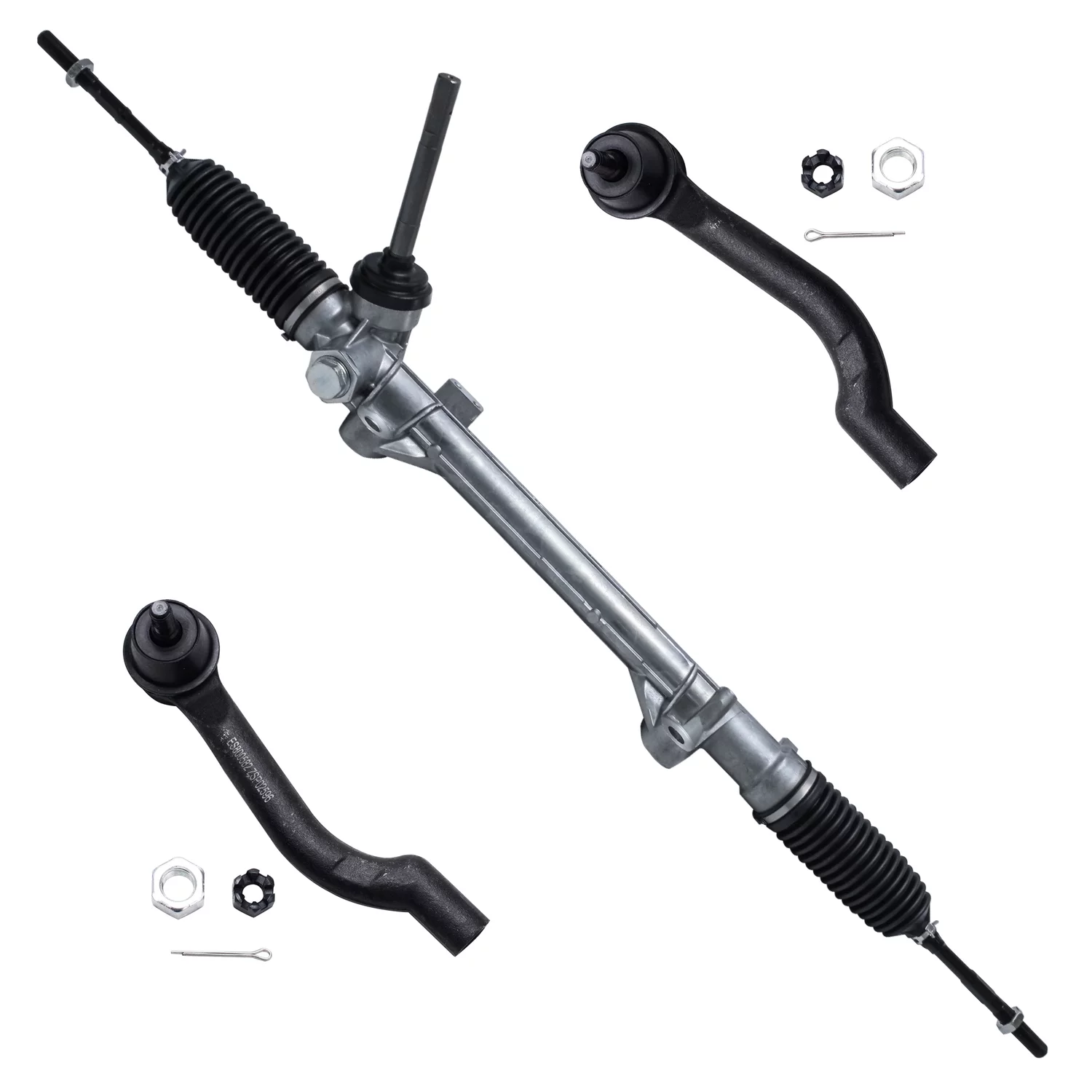 Detroit Axle - Front Electronic Power Steering Rack and Pinion Outer Tie Rods Replacement for 2008- 2010 2011 2012 2013 Nissan Rogue