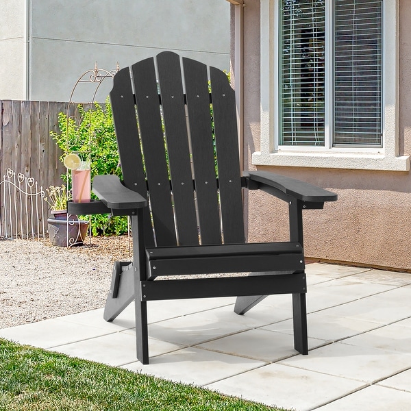 AOOLIMICS Patio Folding Adirondack Chairs Fire Pit Chair