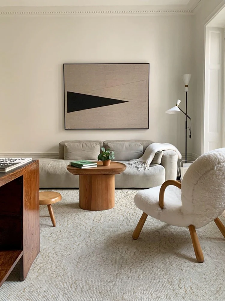 CP097 - Stunning! Iris Relief Pure Natural Four Seasons Alginate “Micro Waterproof” Cream Living Room Carpet