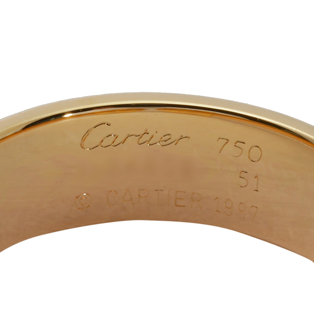 Cartier C Do Double Diamond Ring Tri-Gold