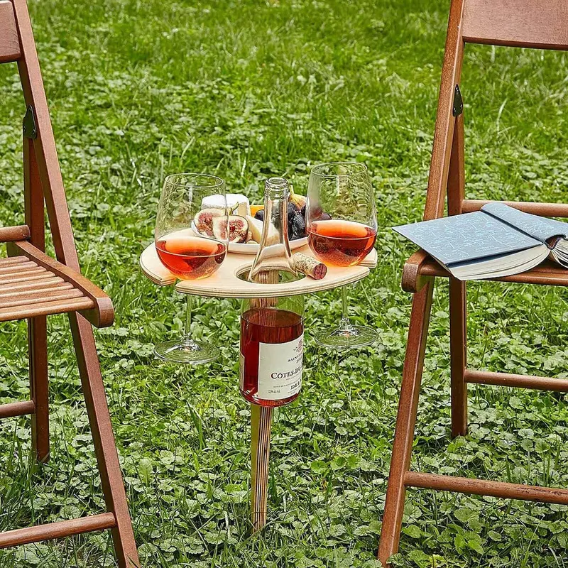 Summer Picnic Wine Table – Lightweight Outdoor Serving & Dining Setup