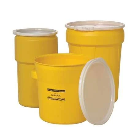 Eagle 1601 30 Gallon Lab Pack (Yellow) w/Plastic Lever-Lock Ring