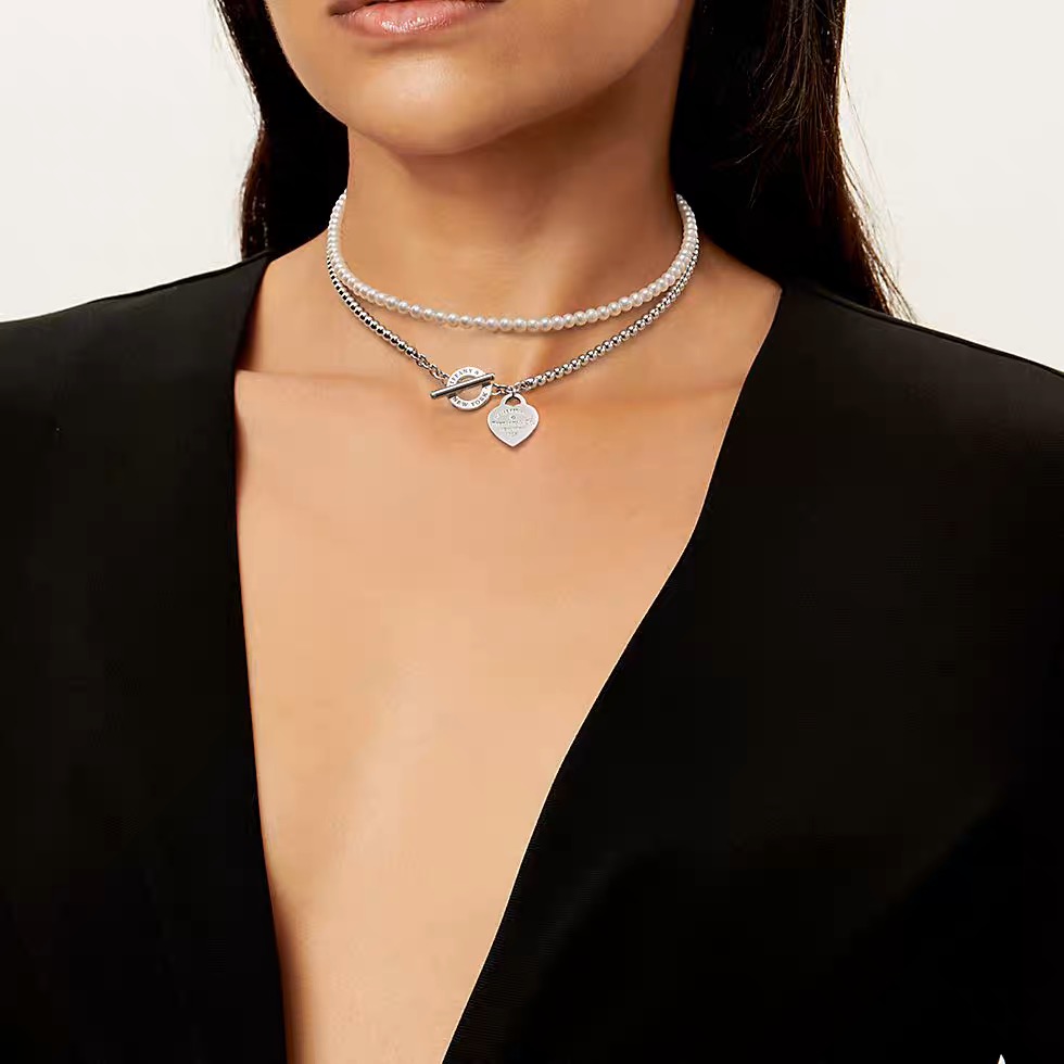 Tiffany Necklace Necklace Bracelet Double Strap Couple Style Same Style Trendy Versatile - cnluxepick