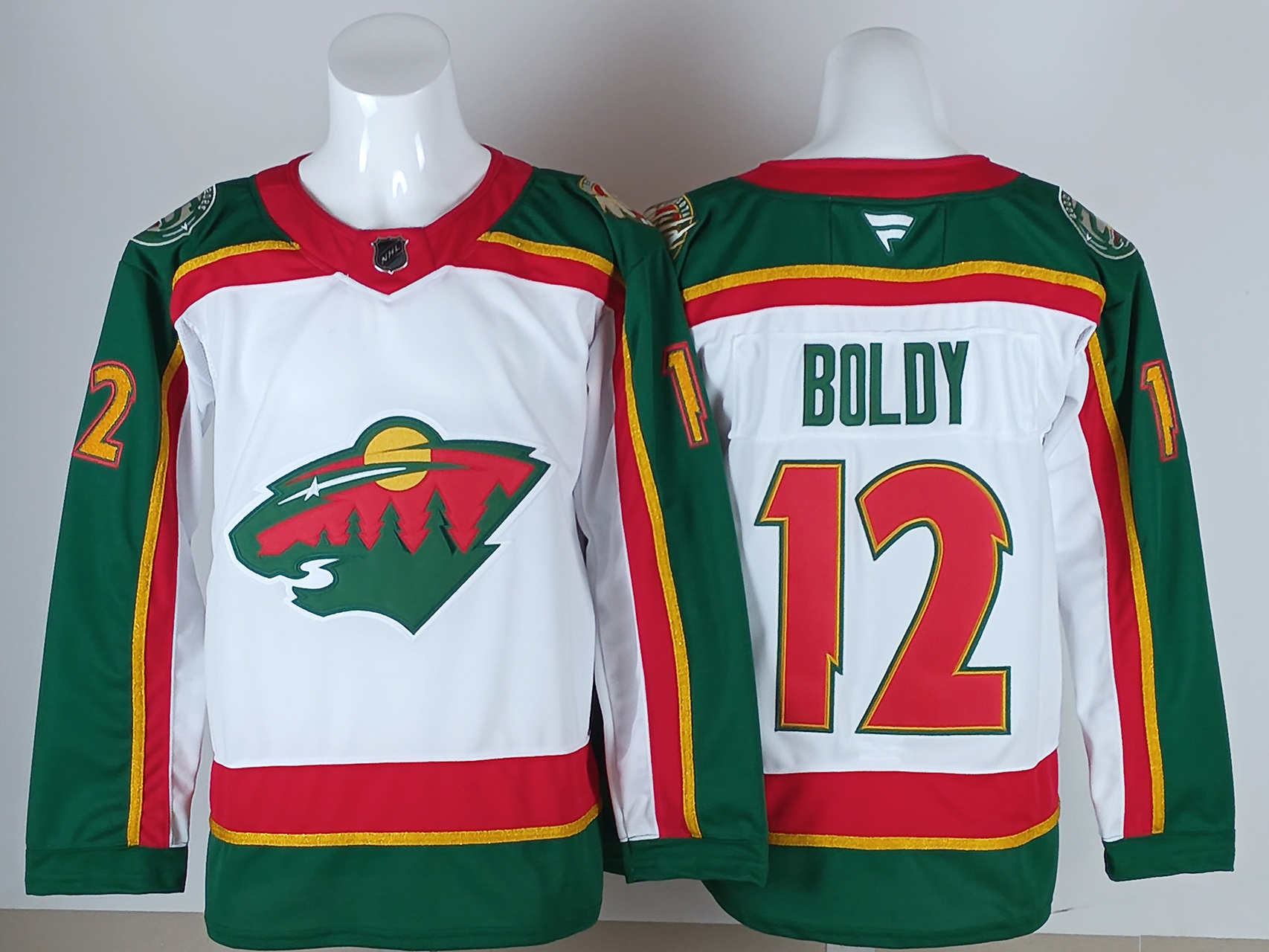 Men's Minnesota Wild Matthew Boldy #12 Fanatics White Breakaway Player Jersey