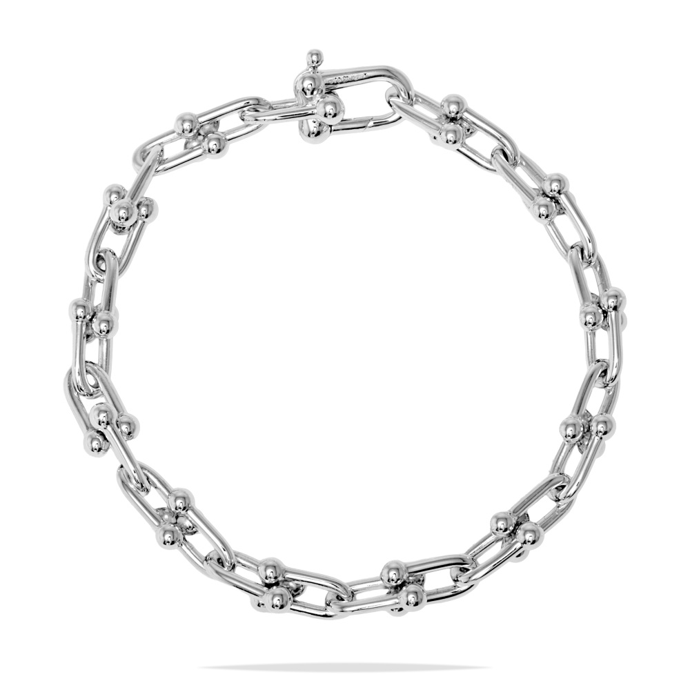 Tiffany & Co. Hardware Link Bracelet Sterling Silver 60153085