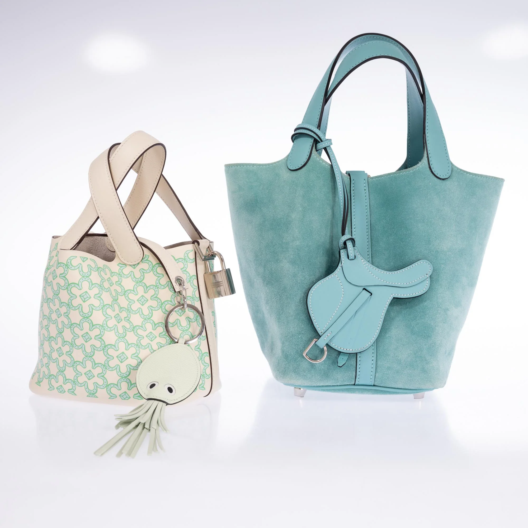 Hermès Picotin Lock Touch 18 PM Bleu Atoll Veau Doblis and Swift