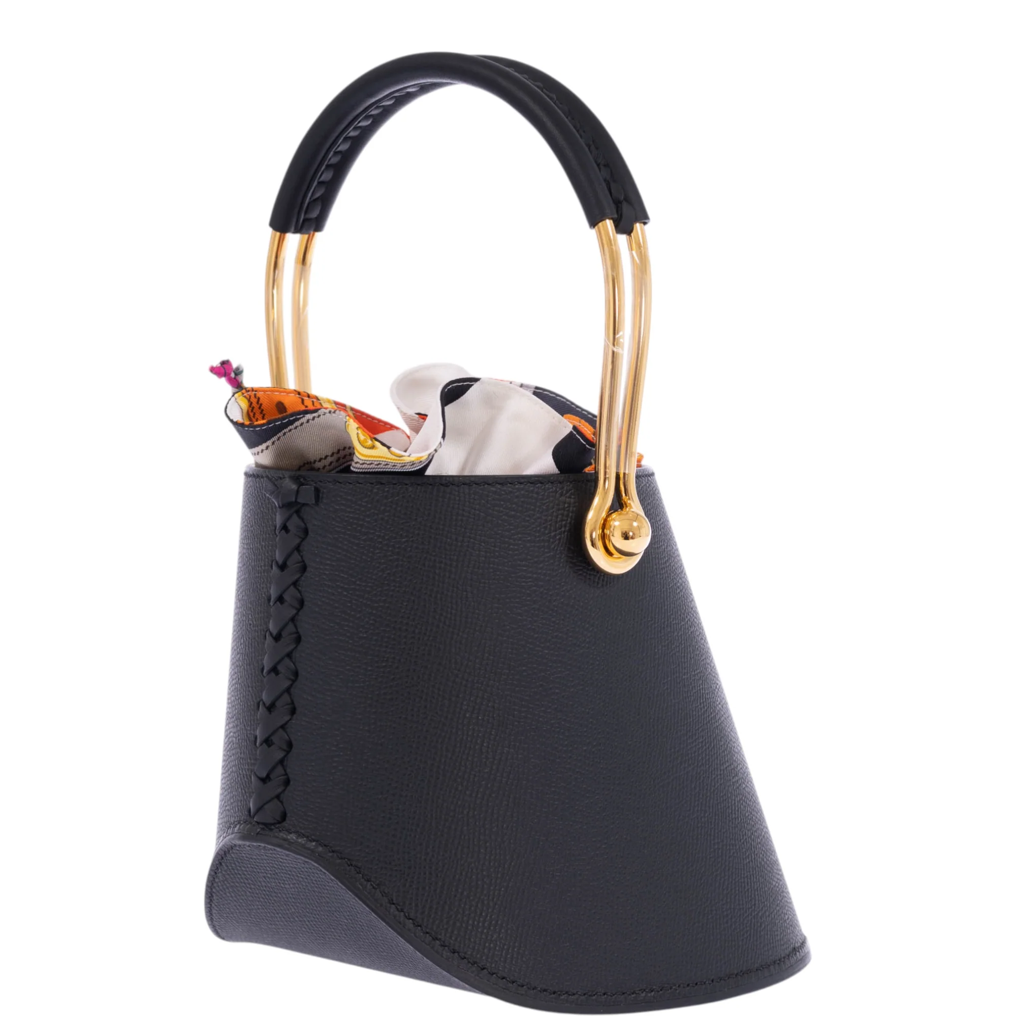 Hermès Sabot Noir Epsom Gold Hardware