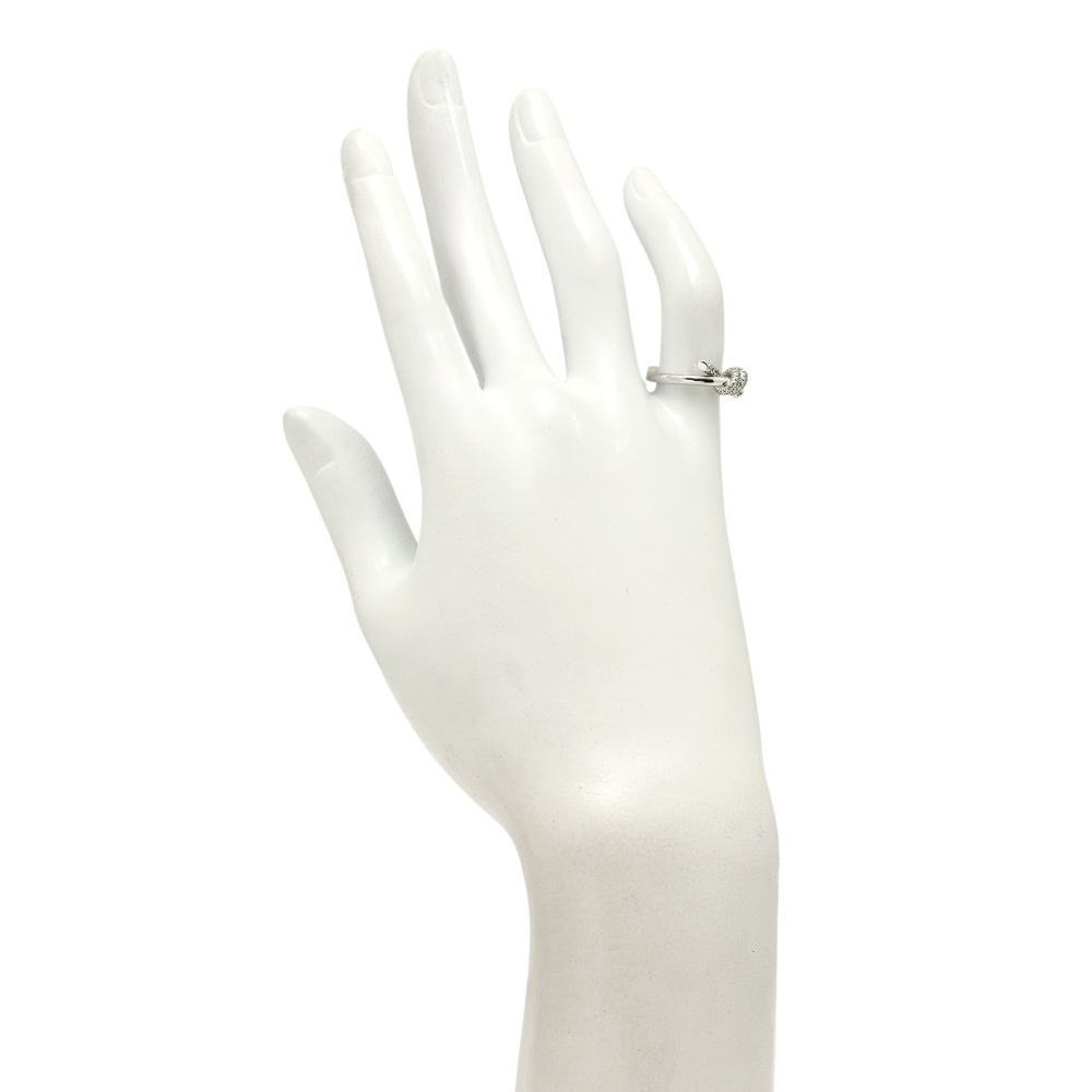 Tiffany & Co. Knot Ribbon Ring 18K White Gold Diamond 70302683