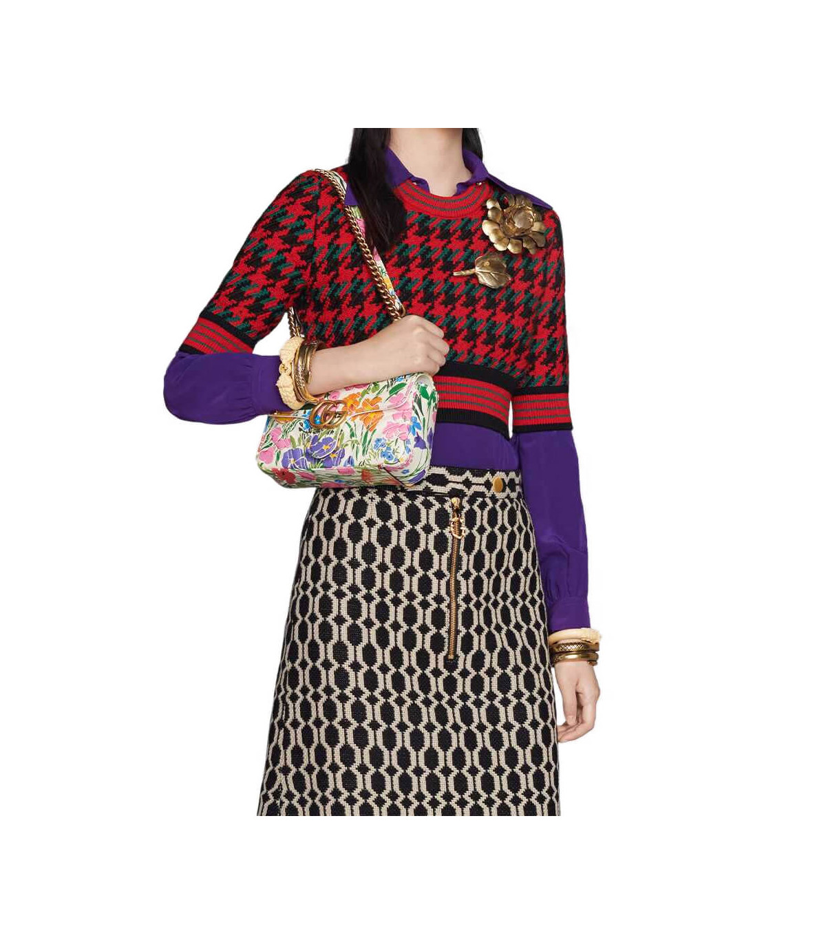 Gucci GG Marmont Ken Scott Print Mini Shoulder Bag