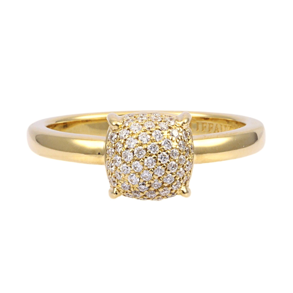 Tiffany & Co. Sugar Stack Paloma Picasso Diamond Ring 18K Yellow Gold