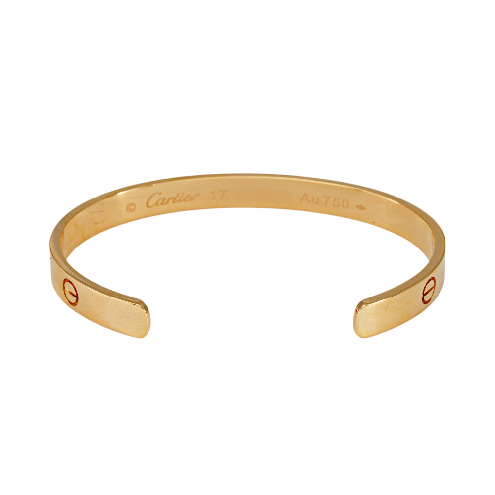Cartier Love Open Classic Model Bracelet 18K Yellow Gold B6032400