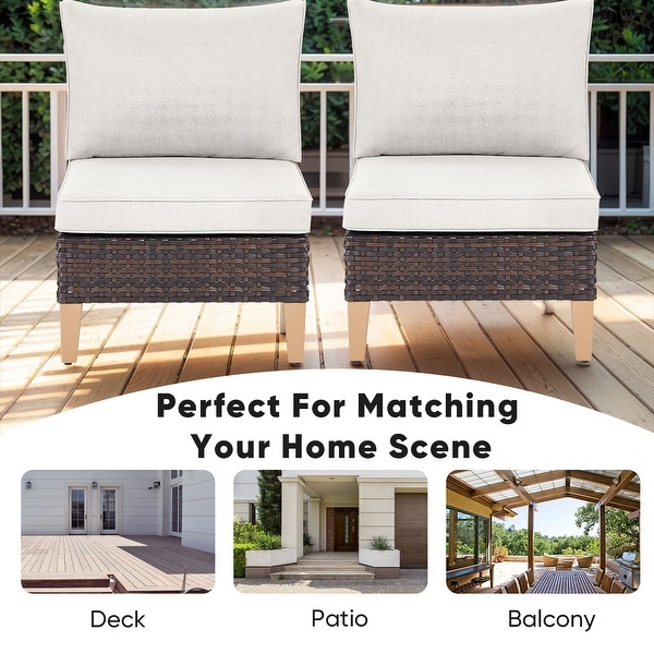 5Piece 3Seat Sofa with Modular Sofa Ottoman