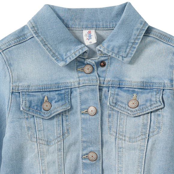 Topolino Mädchen Jeansjacke mit Rüschendetail